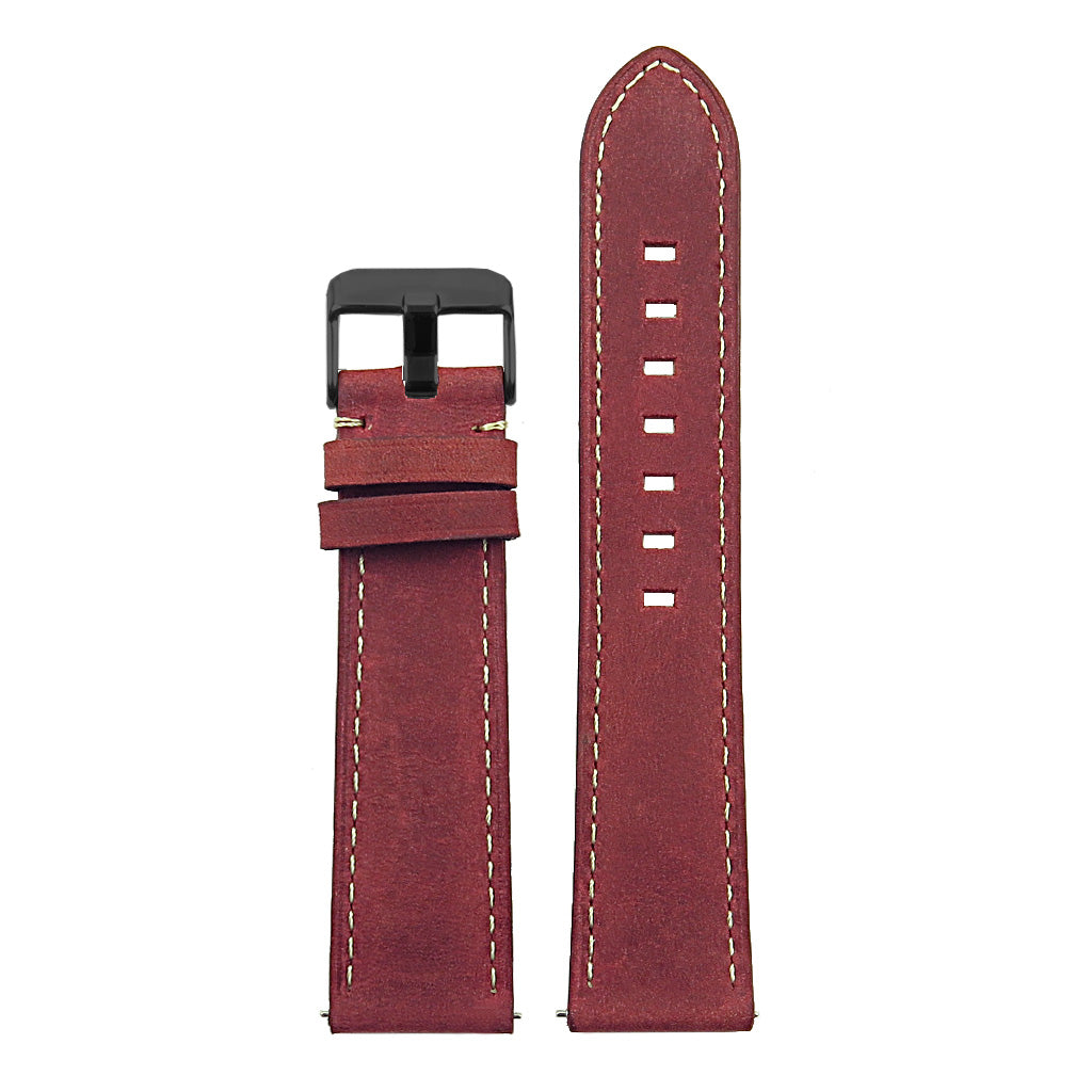 DASSARI Vintage Italian Leather Strap for Fossil Sport Smartwatch