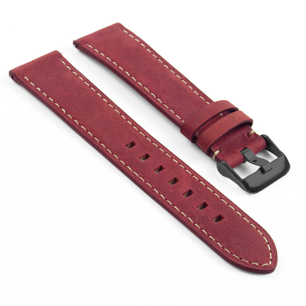 DASSARI Vintage Italian Leather Strap for Fossil Sport Smartwatch