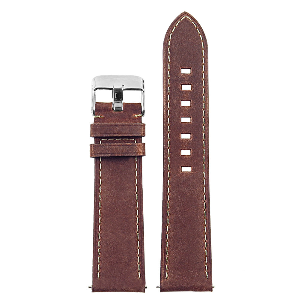 DASSARI Vintage Italian Leather Strap for Fossil Sport Smartwatch