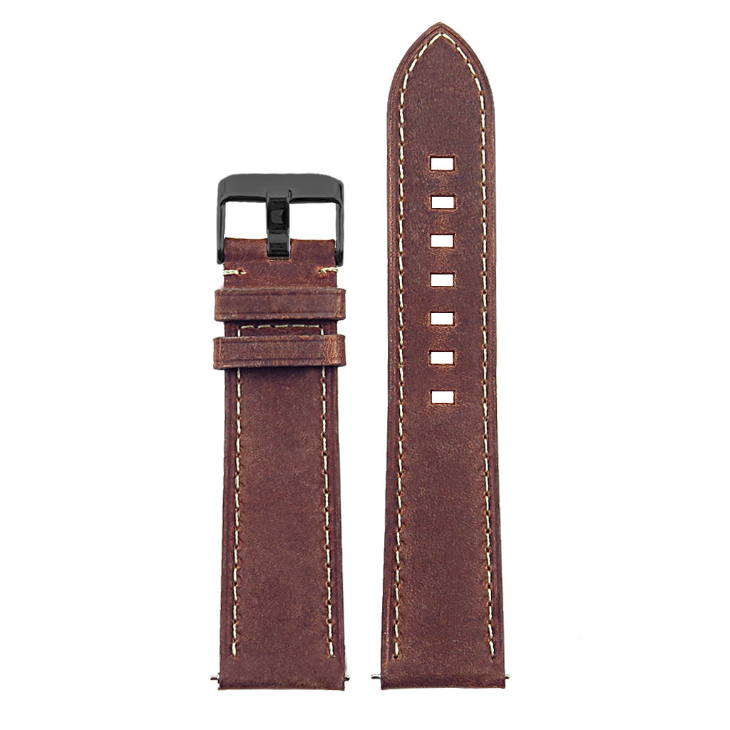 DASSARI Vintage Italian Leather Strap for Garmin Forerunner 745