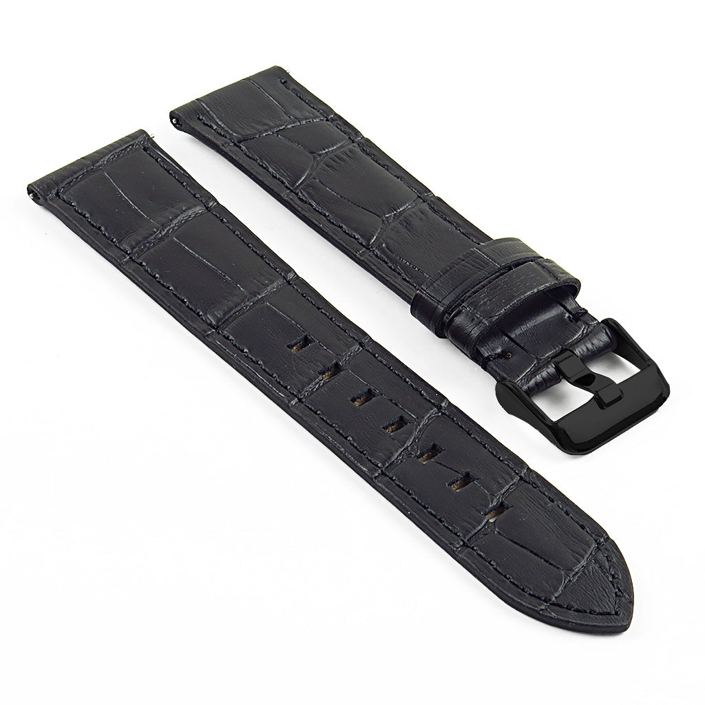 DASSARI Croc Embossed Italian Leather Strap for Fossil Gen 4 Smartwatch