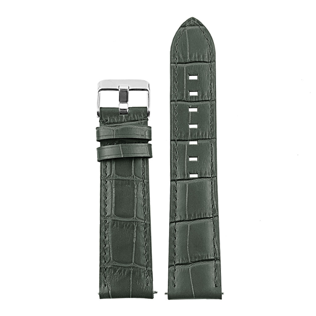 DASSARI Croc Embossed Italian Leather Strap for Fossil Gen 4 Smartwatch