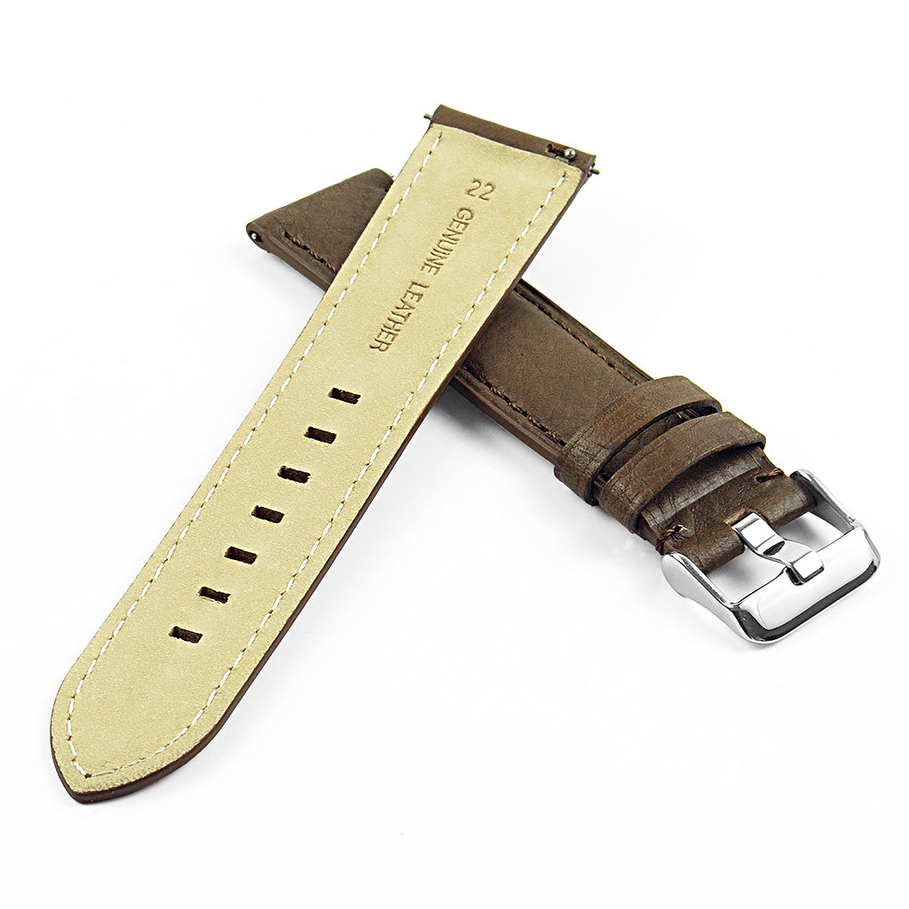 DASSARI Italian Vintage Leather Strap for Fossil Sport Smartwatch