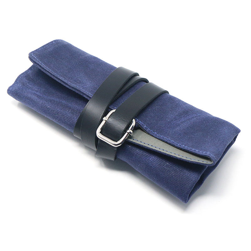 Waxed Canvas Watch Roll for 4 Watches