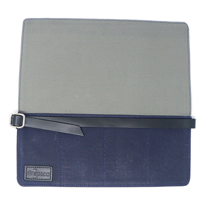 Waxed Canvas Watch Roll for 4 Watches