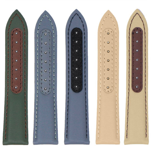 Sailcloth Explorer Strap with Deployant Clasp By DASSARI