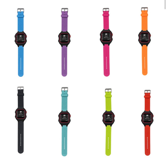 Rubber Strap for Large Garmin Forerunner 25