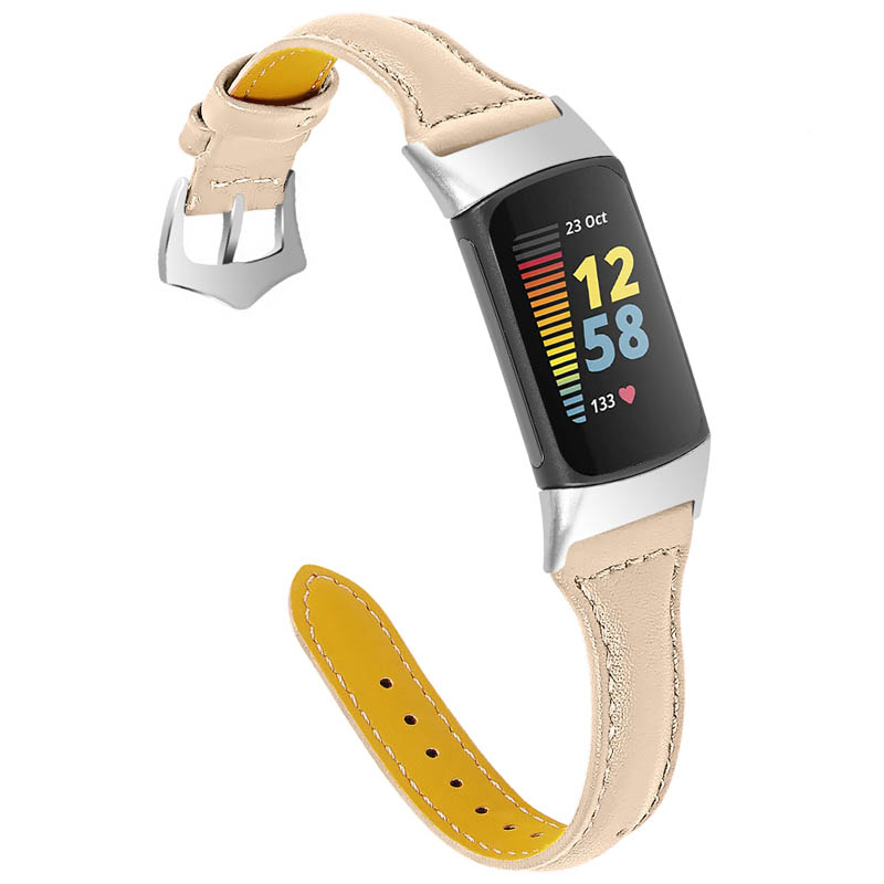 Slim Leather Strap for Fitbit Charge 5