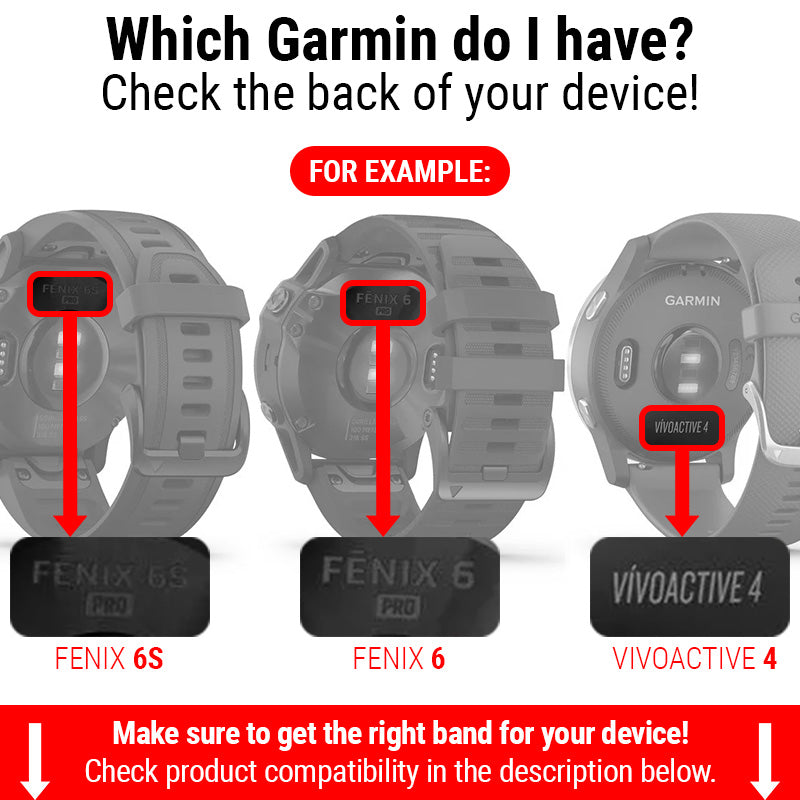 Leather Hybrid Strap  For Garmin Instinct