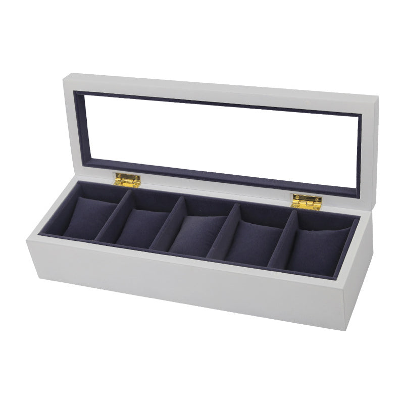 White Watch Box for 5 Watches