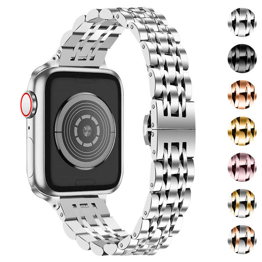 Slim Stainless Steel Bracelet for Apple Watch