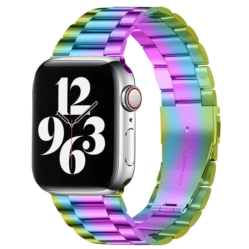 Flat-Link Stainless Steel Band for Apple Watch