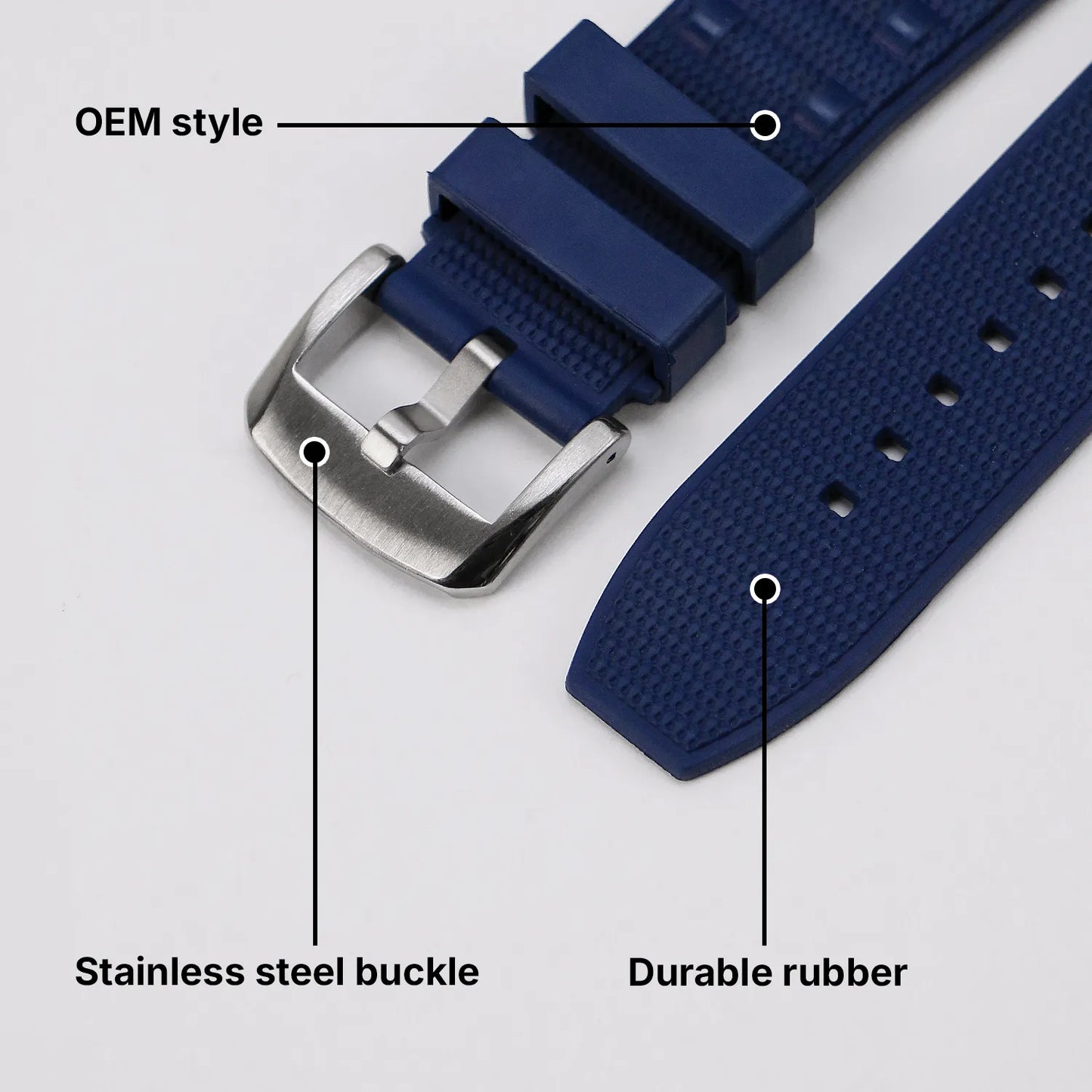 Fitted FKM Strap For Breitling Chronomat