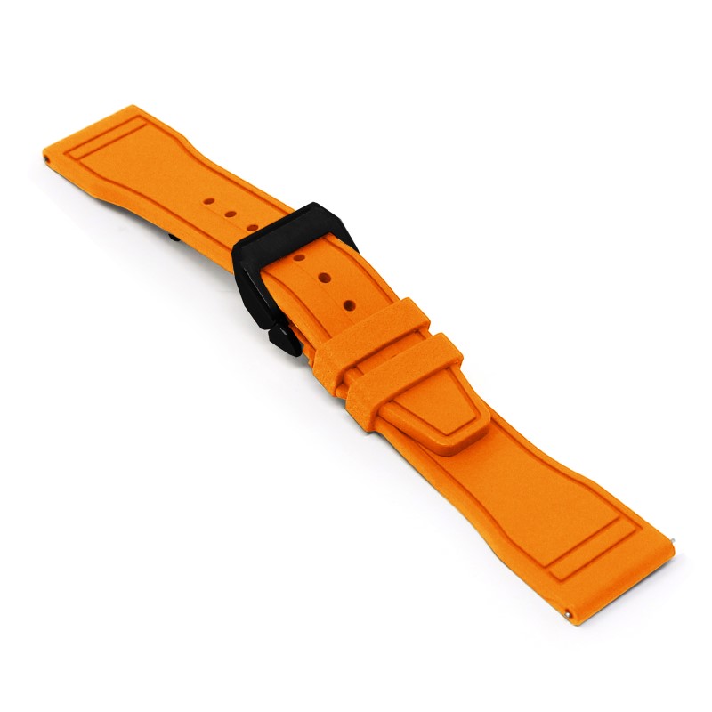 Aviator FKM Rubber Strap With Deployant Clasp