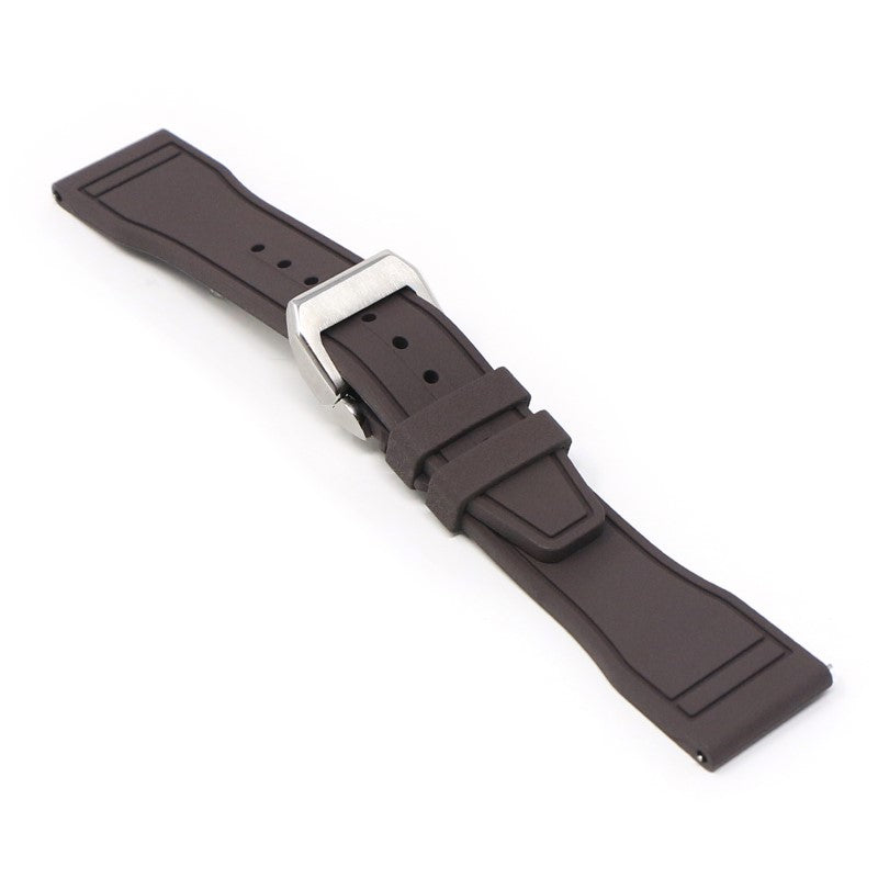 Aviator FKM Rubber Strap With Deployant Clasp