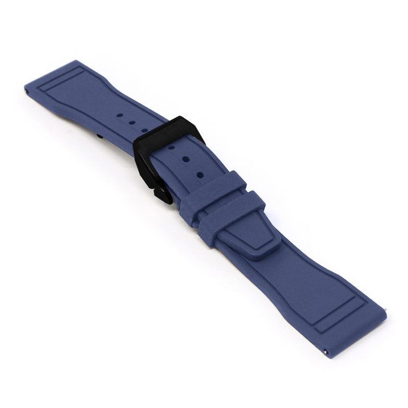 Aviator FKM Rubber Strap With Deployant Clasp