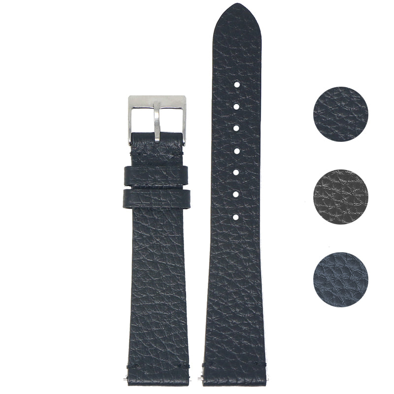 DASSARI Tapered Pebbled Leather Strap