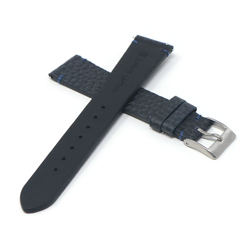 DASSARI Tapered Pebbled Leather Strap