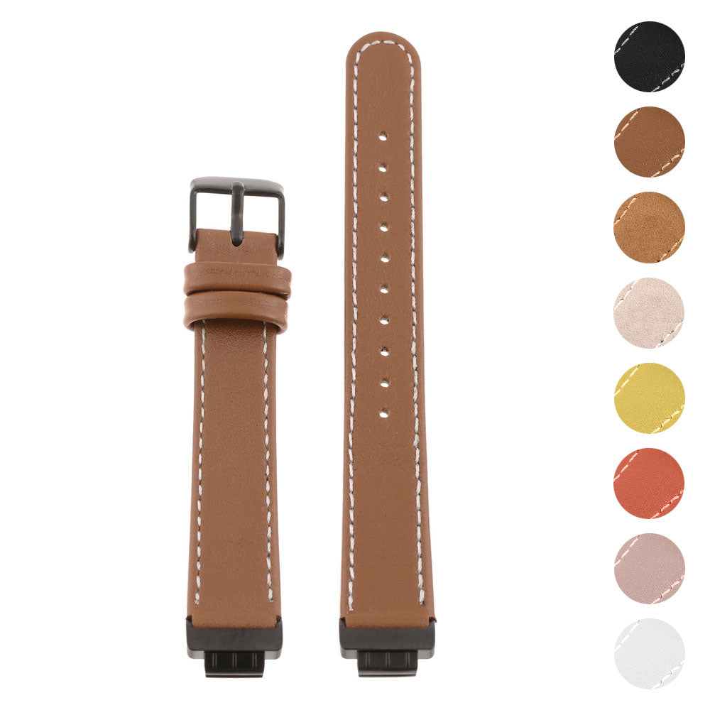 Leather Band w/ Black Buckle for Fitbit Inspire & Inspire HR