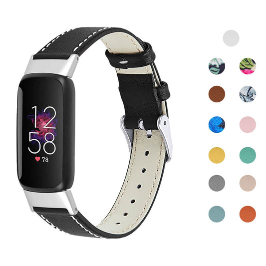 Smooth Leather Band for Fitbit Luxe
