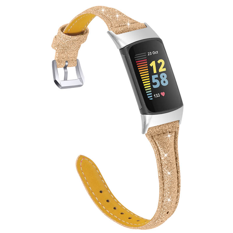 Sparkling Leather Strap for Fitbit Charge 5