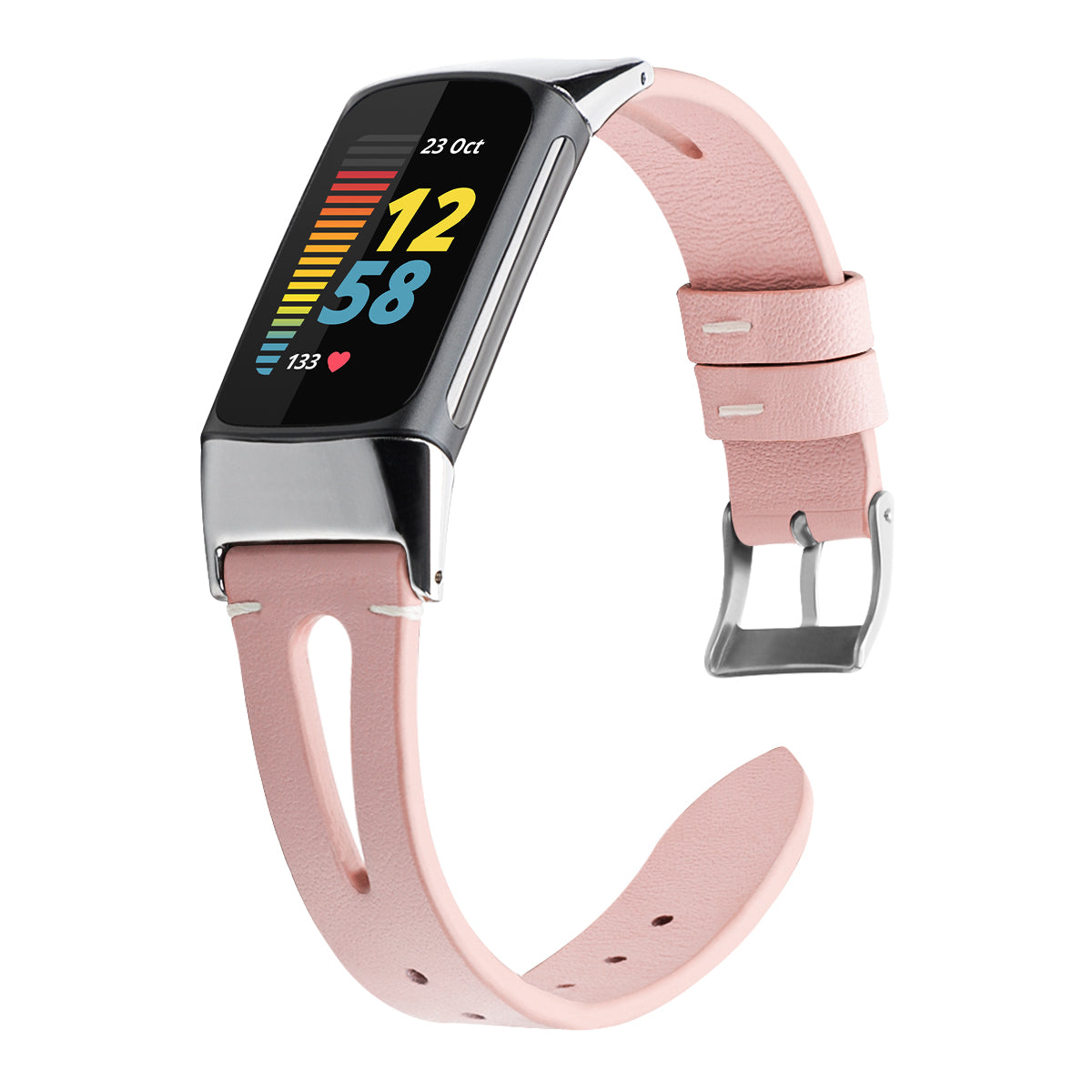 Vented Leather Strap For Fitbit Charge 6