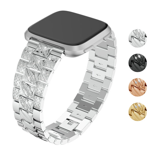 Rhinestone Embedded Bracelet for Fitbit Versa & Versa 2