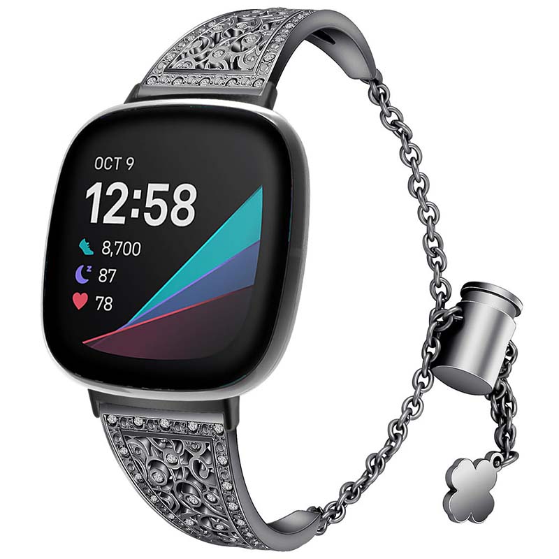 Marquis Cuff Bracelet  For Fitbit Versa 4