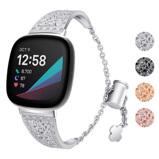 Marquis Cuff Bracelet  For Fitbit Versa 4