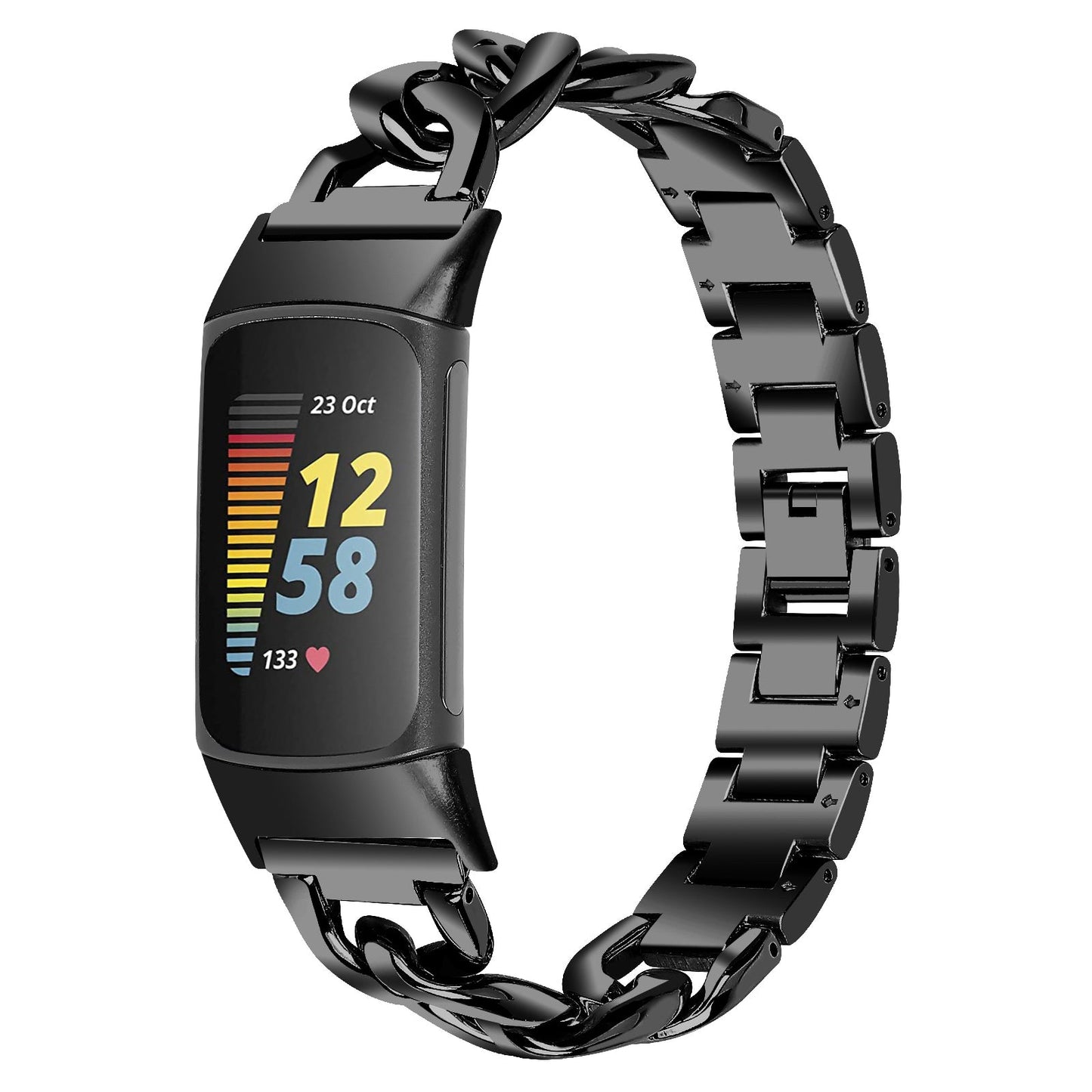 Chain Link Bracelet For Fitbit Charge 6