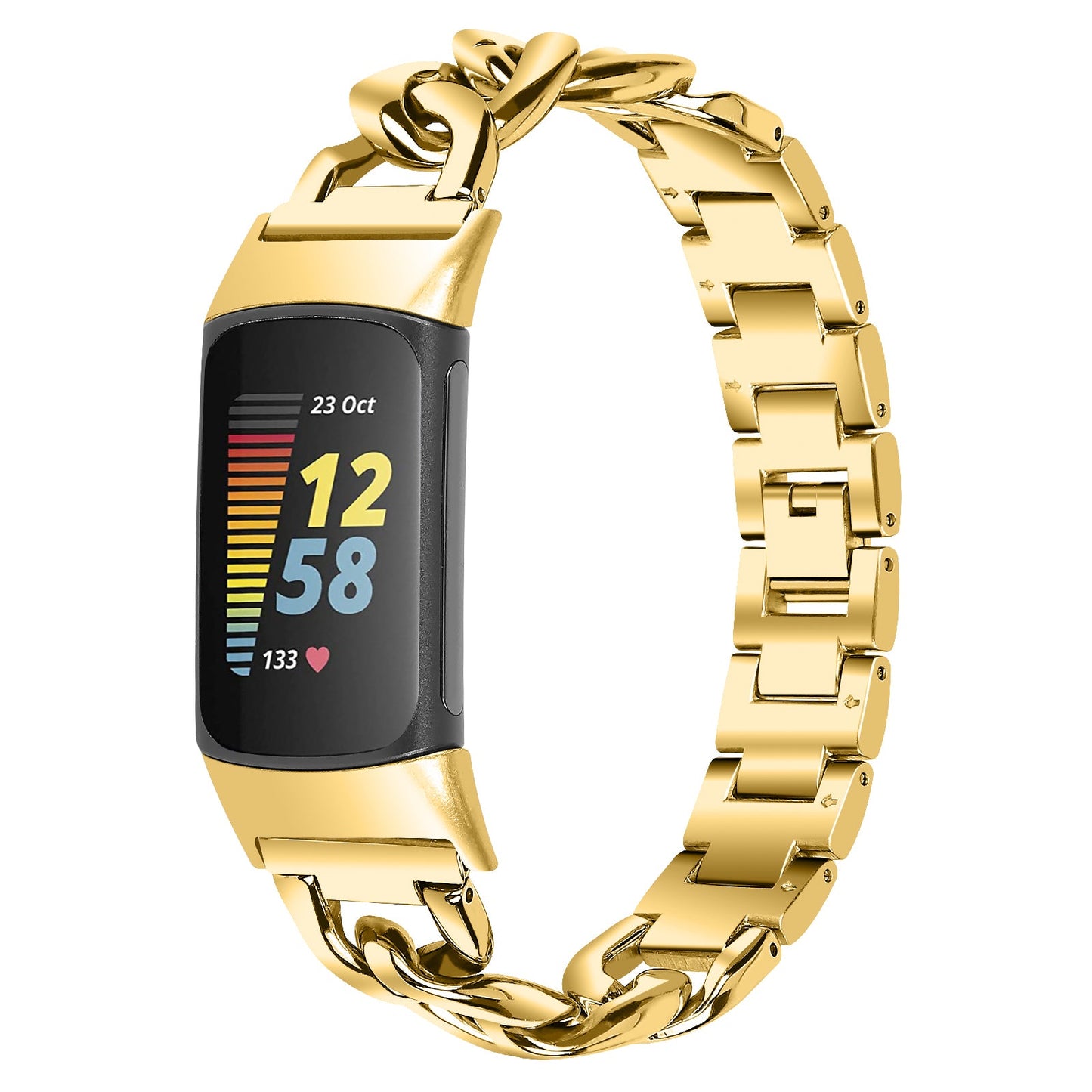 Chain Link Bracelet For Fitbit Charge 6