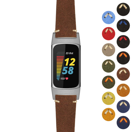 Artisan Suede Strap  For Fitbit Charge 5