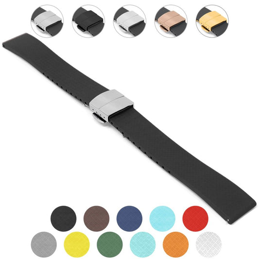 Gridline CTS Strap by DASSARI - Silver or Black Clasp