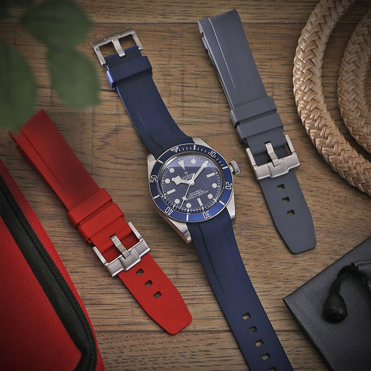 DASSARI Fitted FKM Strap for Tudor Black Bay 58