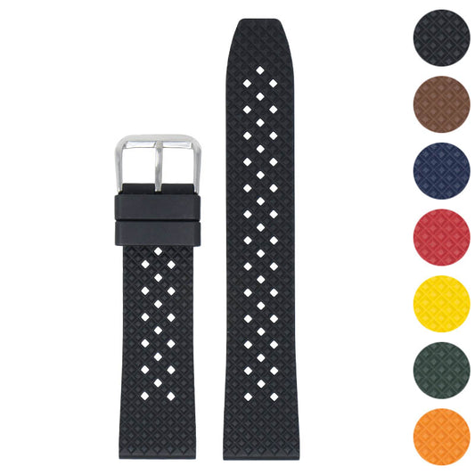 DASSARI Textured FKM Rubber Strap