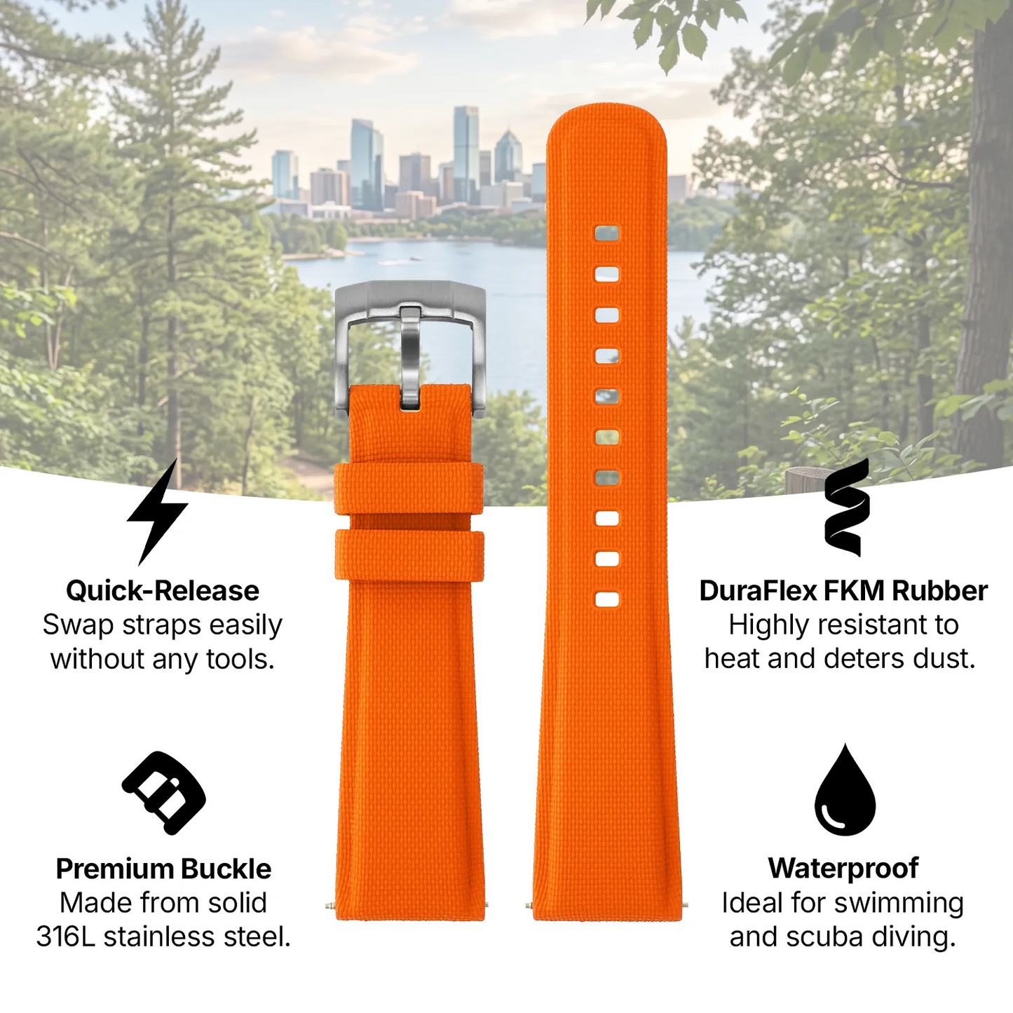 Latitude FKM Strap By DASSARI