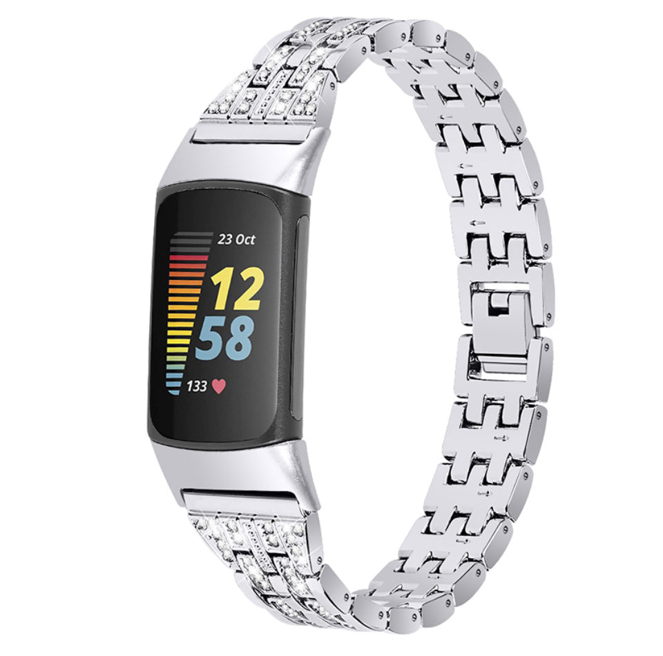 SLIM RHINESTONE BRACELET FOR FITBIT CHARGE 5