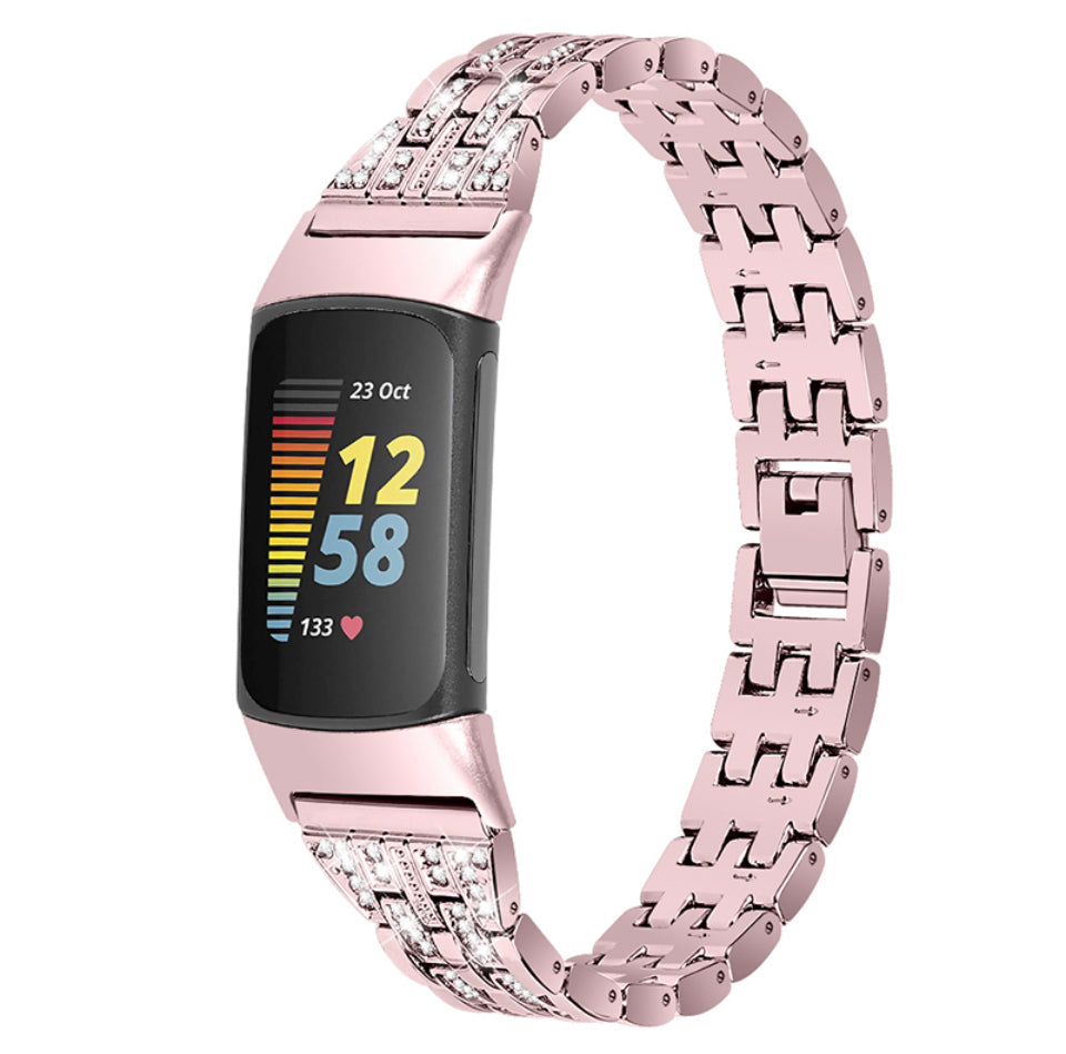 SLIM RHINESTONE BRACELET FOR FITBIT CHARGE 5