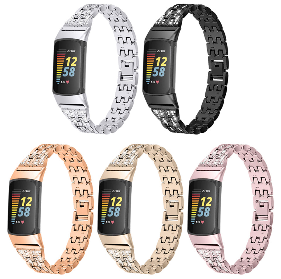 SLIM RHINESTONE BRACELET FOR FITBIT CHARGE 5