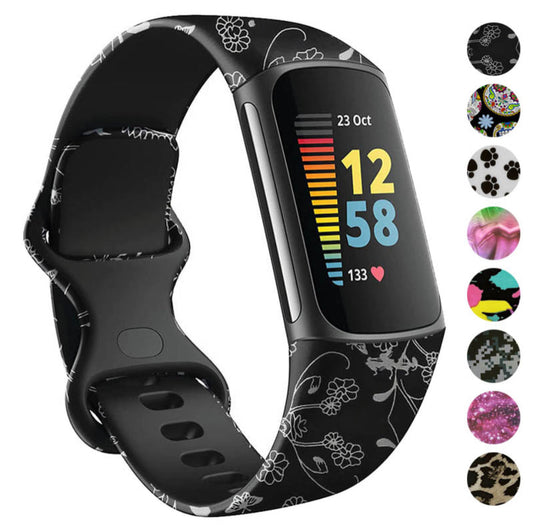 Infinity Print Band  For Fitbit Charge 6