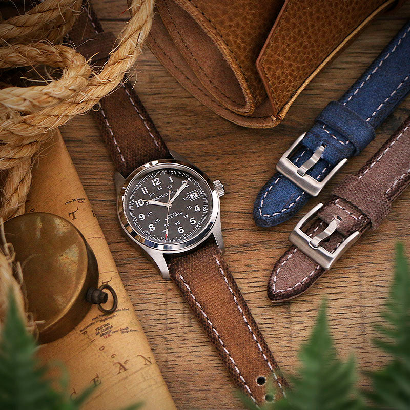 DASSARI Aged Canvas Strap