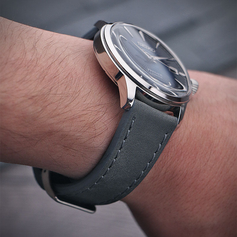 Vintage Waxed Leather Strap With Quick Release - Long