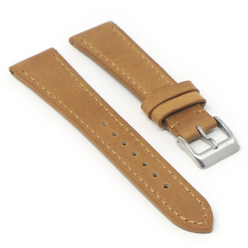 Vintage Waxed Leather Strap With Quick Release - Long