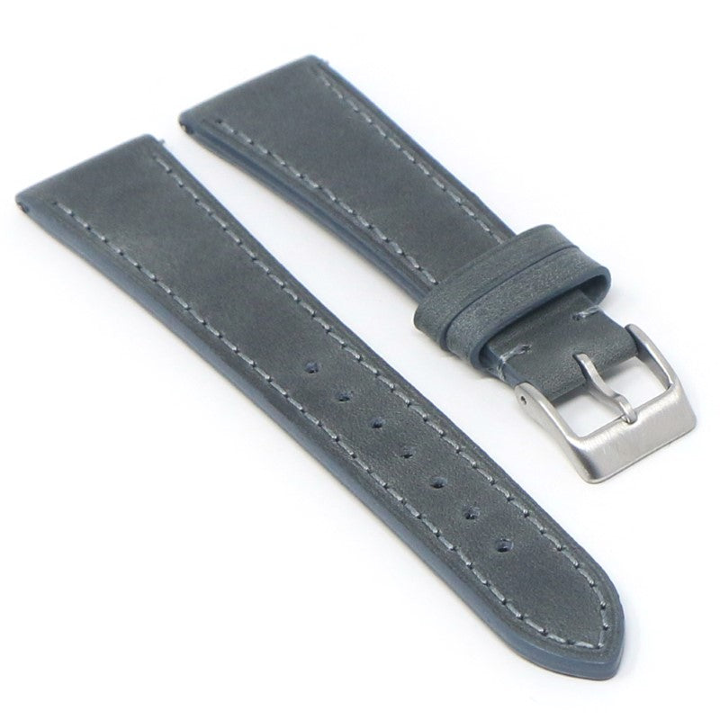 Vintage Waxed Leather Strap With Quick Release - Short
