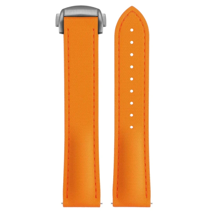 Stitched FKM Hybrid Strap with Deployant Clasp