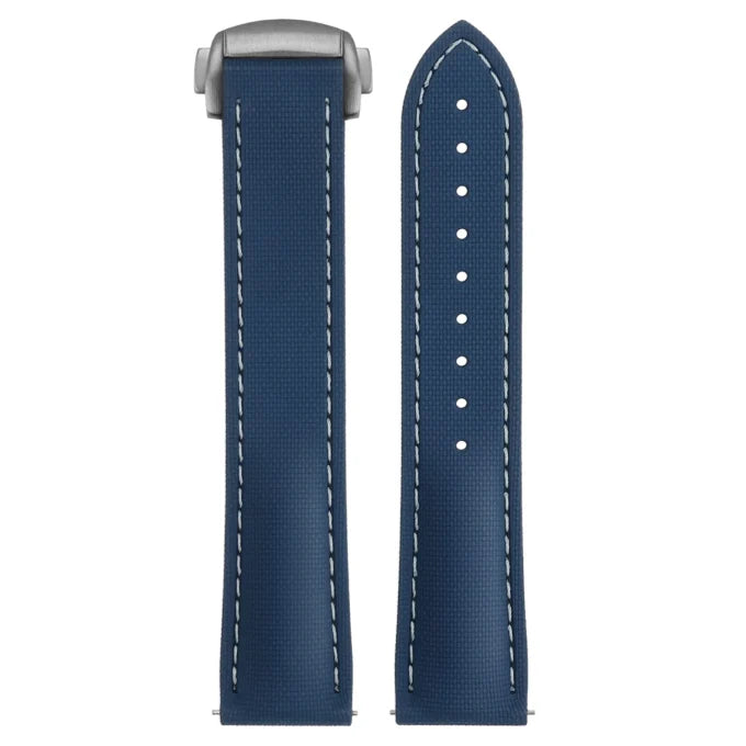 Stitched FKM Hybrid Strap with Deployant Clasp