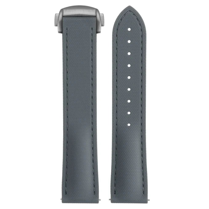 Stitched FKM Hybrid Strap with Deployant Clasp