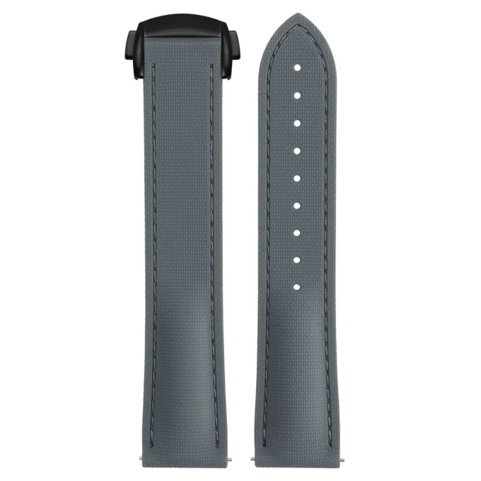 Stitched FKM Hybrid Strap with Deployant Clasp