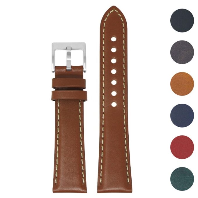 Vintage Padded Leather Band With Quick Release - Standard