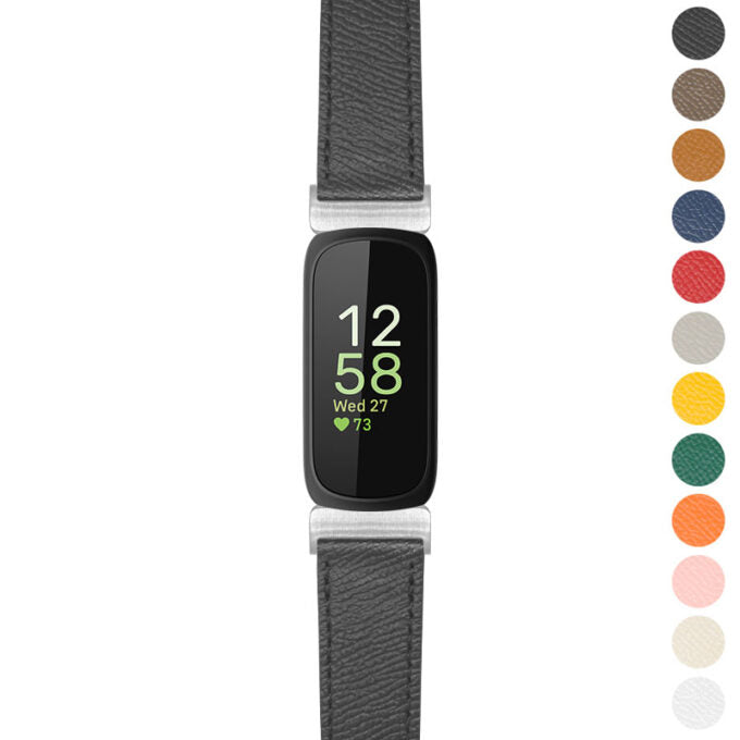 Textured Leather Strap For Fitbit Inspire 3